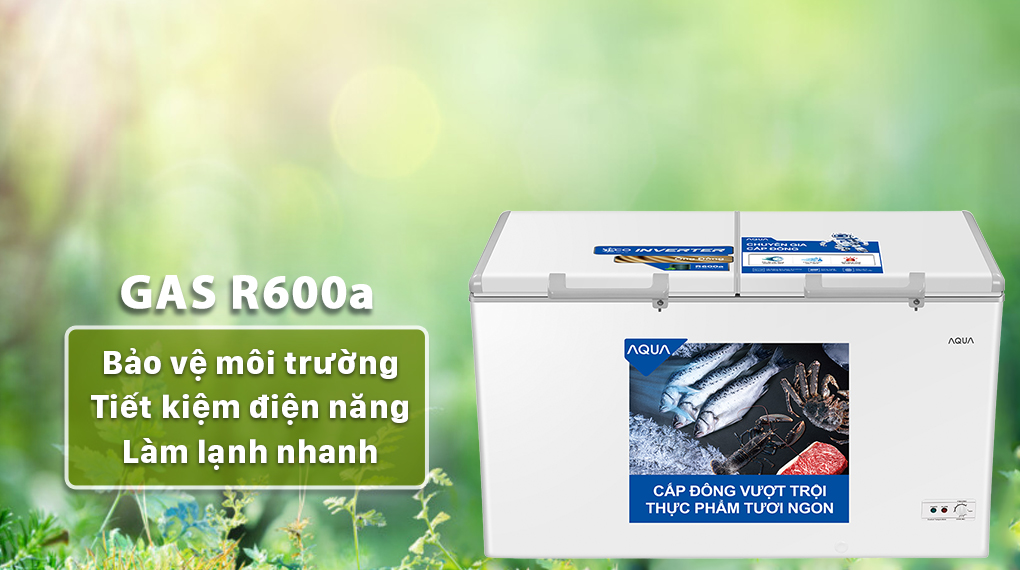 Tủ đông AQUA Inverter 295 lít AQF-C4202E - chính hãng, giá tốt