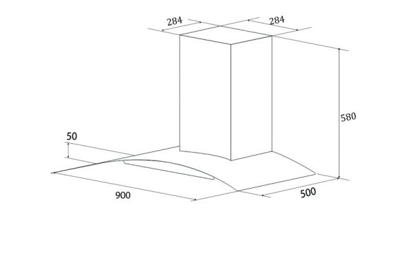 Máy hút mùi kính cong Canaval CA-8790S - Liên hệ để được giá tốt