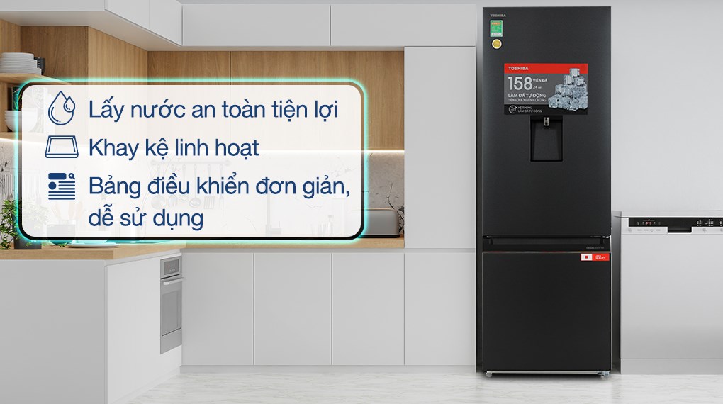 TỦ LẠNH TOSHIBA GR-RB405WEA-PMV(06)-MG Inverter 321 lít