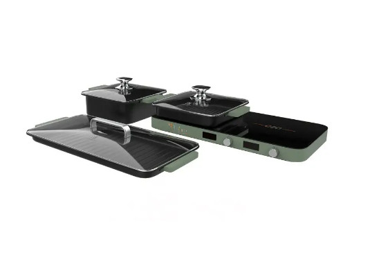 BẾP TỪ ĐÔI HAWONKOO MCEH-200-II-GE (kèm bộ nồi)