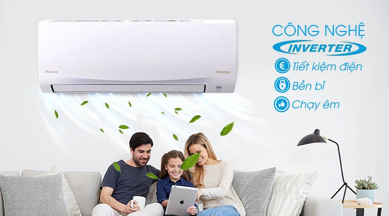Điều hòa Daikin 1 chiều Inverter 12000BTU ATKQ35TAVMV