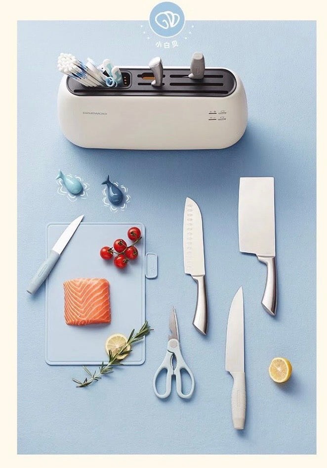 Máy Sấy Dao Thớt Tích Hợp Sấy & Tiệt Trùng UV Khử Khuẩn 99,9%