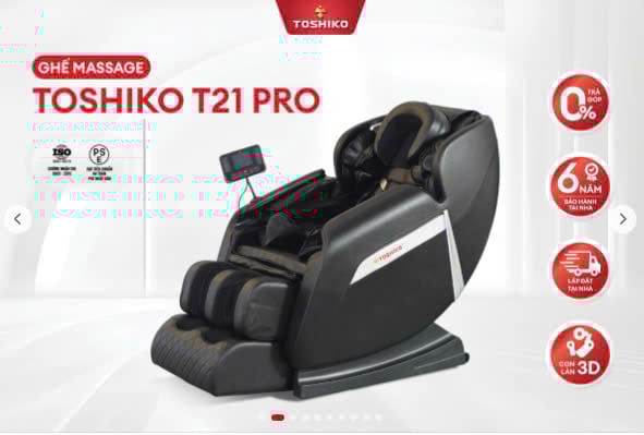 GHẾ MASSAGE TOSHIKO T21 ( LIÊN HỆ ĐỂ ĐƯỢC TƯ VẤN GIÁ TỐT)