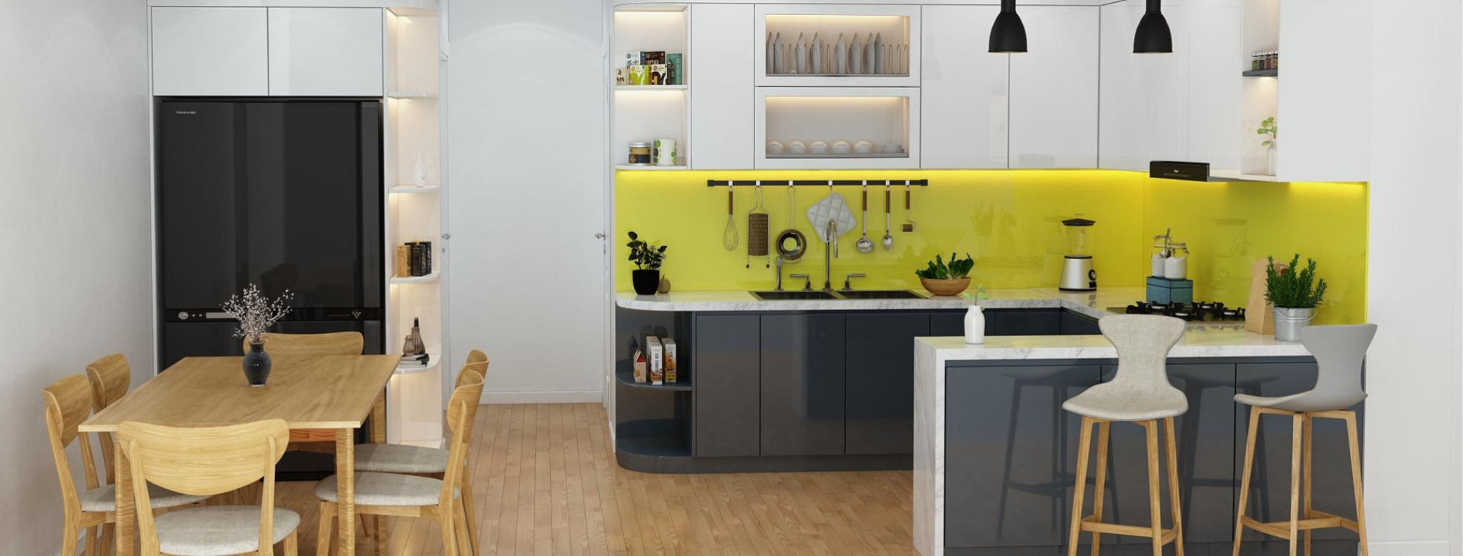 Tủ Bếp Acrylic AD-01