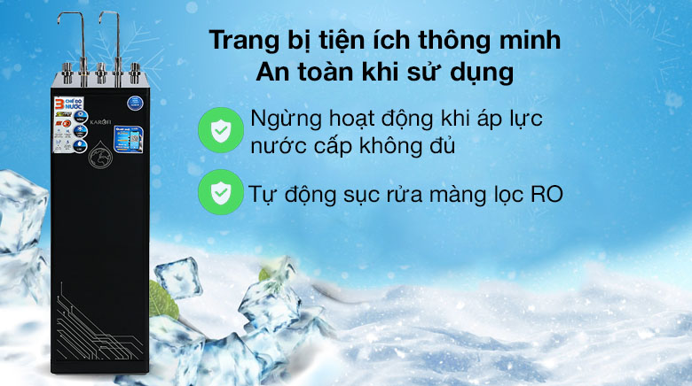 Máy lọc nước Karofi KAD-D66 11 lõi RO nóng nguội lạnh