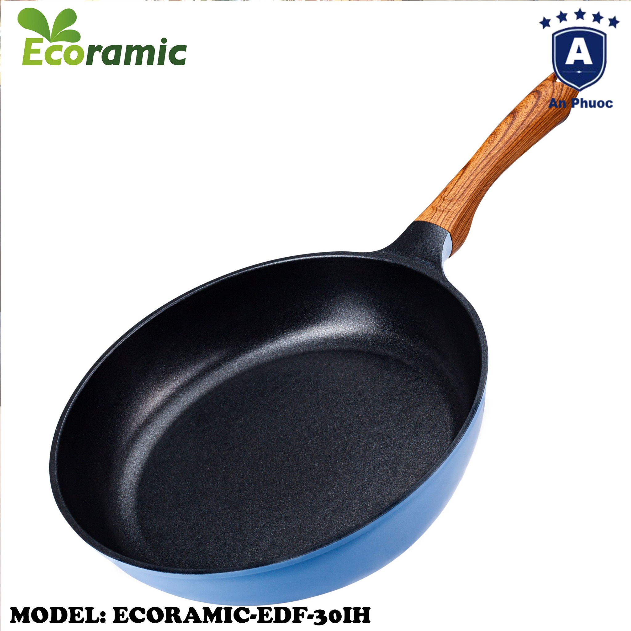 Chảo từ Ecoramic nông  EDF-30IH 30cm
