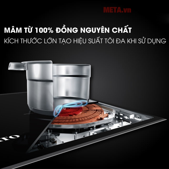 Bếp đôi điện từ thông minh Sato SIH266 N1.2