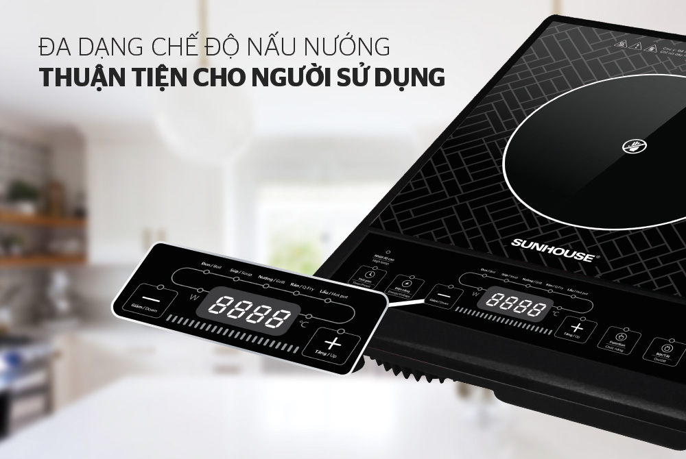 Bếp hồng ngoại cơ Sunhouse SHD6011 2000W