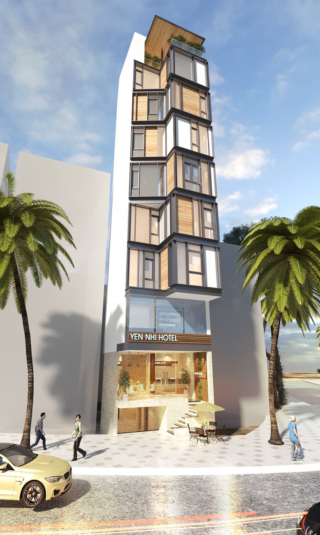 Thiết kế nội thất khách sạn mini