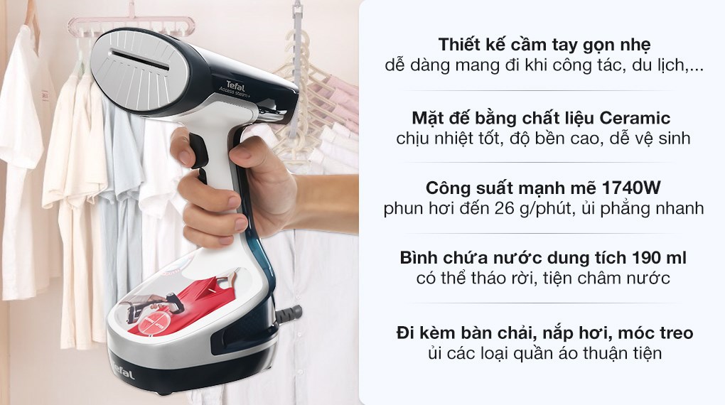 BÀN LÀ HƠI NƯỚC CẦM TAY TEFAL DT8100E0 1740W