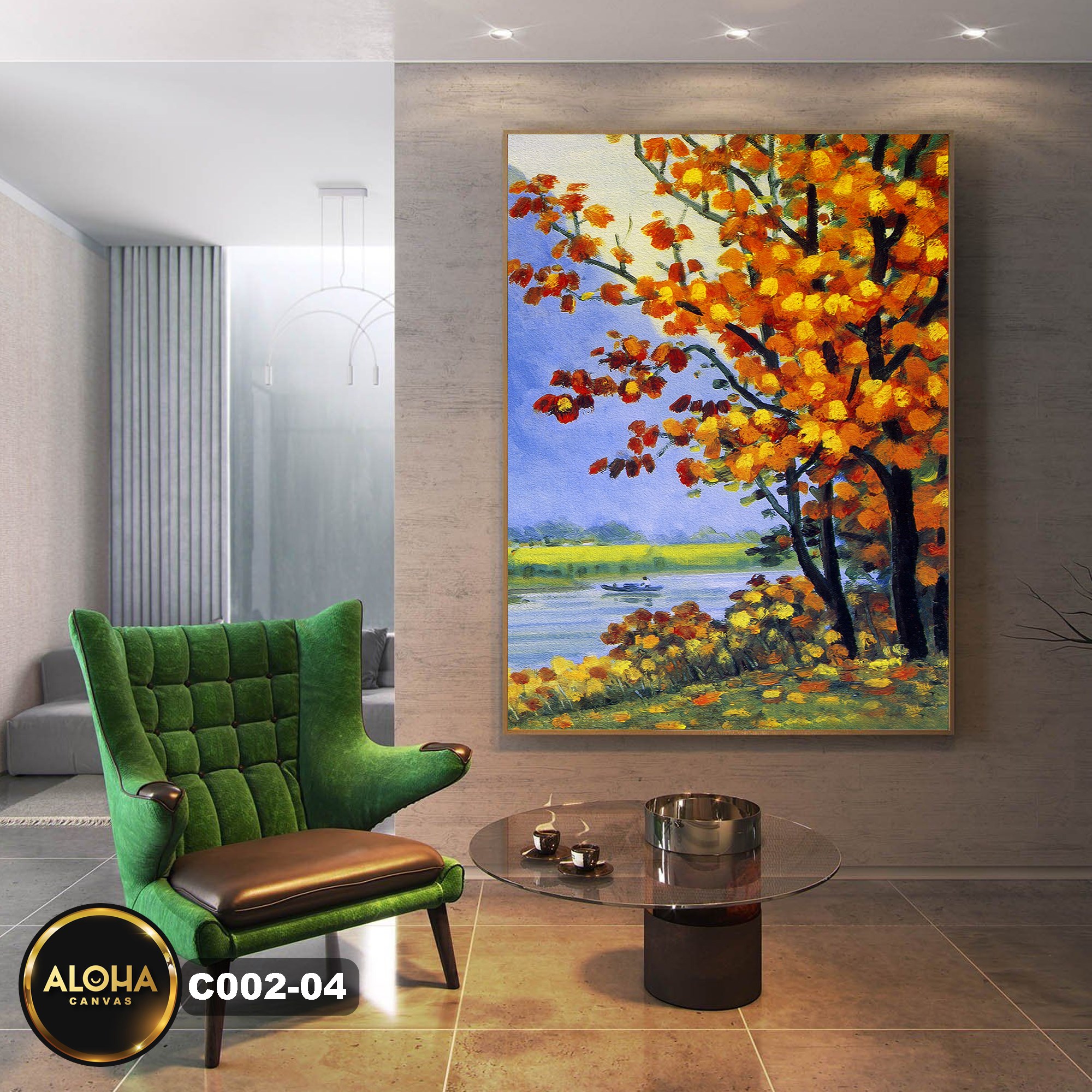 Tranh cây đơn trang trí cao cấp