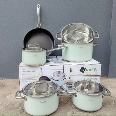 BỘ NỒI INOX ARBER AN05XC , XỬNG HẤP - LIÊN HỆ ĐỂ ĐƯỢC GIÁ TỐT