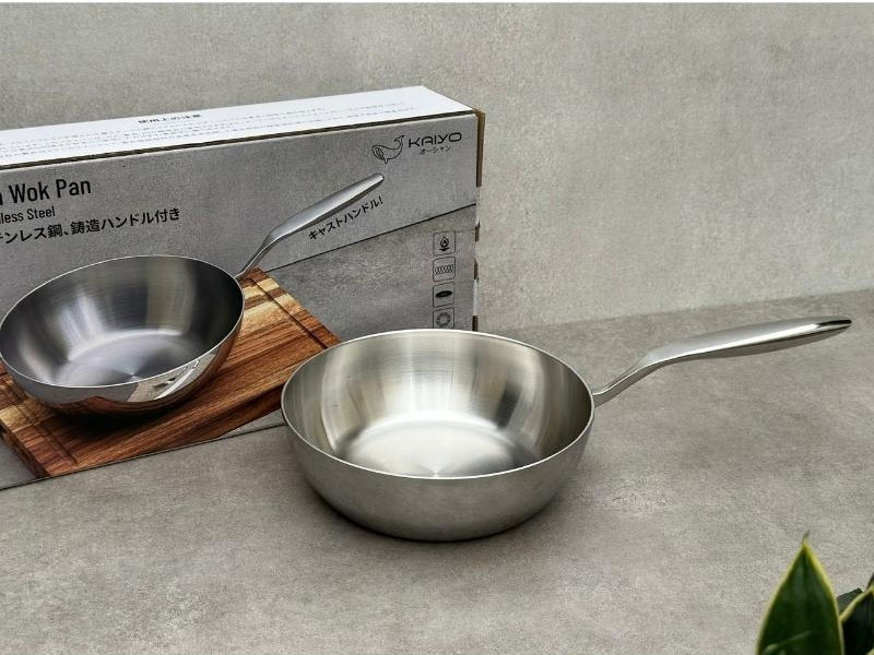 CHẢO ĐÚC TRI-PLY KAIYO 20CM INOX 3 LỚP SÂU LÒNG