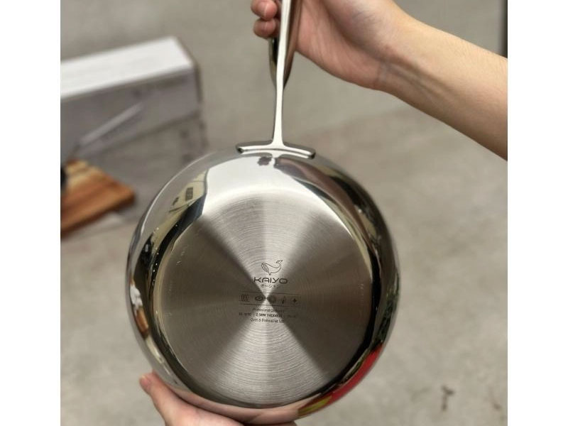 CHẢO ĐÚC TRI-PLY KAIYO 20CM INOX 3 LỚP SÂU LÒNG