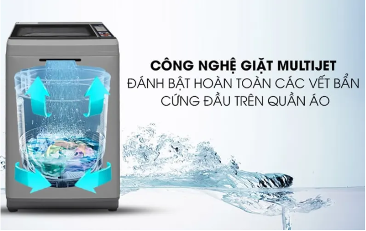 Máy giặt AQUA AQW-S95FT 9.5kg lồng đứng màu ghi