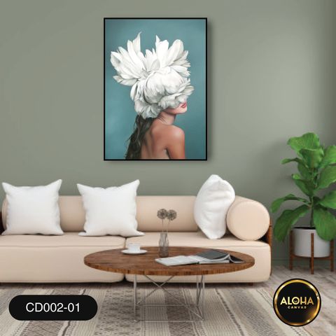 Tranh chân dung đơn trang trí cao cấp