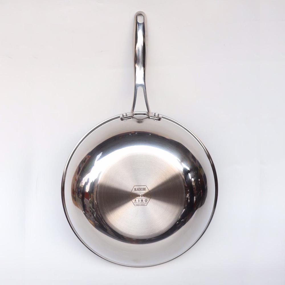 Chảo Blackcube inox 3 lớp đáy từ Kimscook 32cm sâu