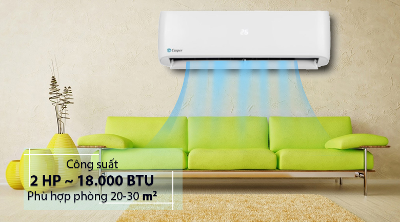 Điều hòa Casper 1 chiều 18000BTU LC18TL32