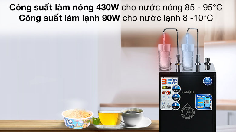 Máy lọc nước Karofi KAD-D66 11 lõi RO nóng nguội lạnh