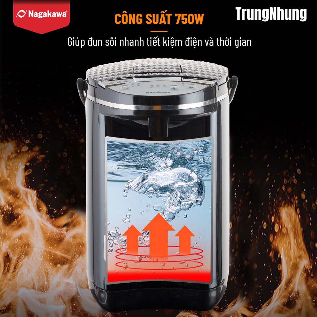 Bình thủy điện Nagakawa NAG0404 4l