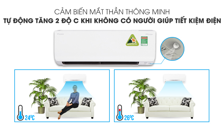 Điều hoà Daikin FTXV25QVMV 9000BTU 2 chiều inverter