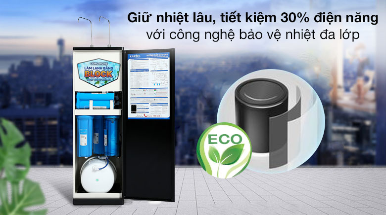 Máy lọc nước Karofi KAD-D66 11 lõi RO nóng nguội lạnh
