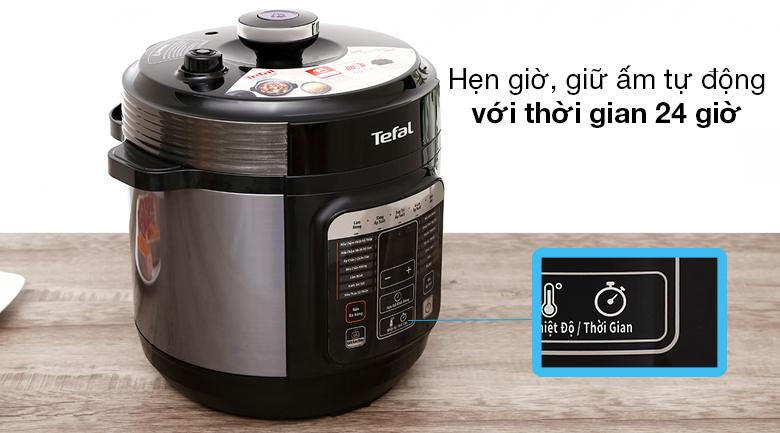 Nồi áp suất điện tử Tefal CY601868, 6lít
