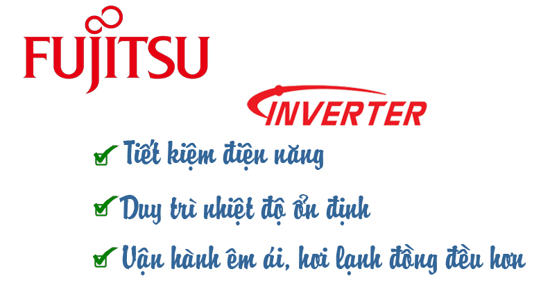 Điều hòa Fujitsu 12000BTU 1 chiều inverter ASAG12CPTA
