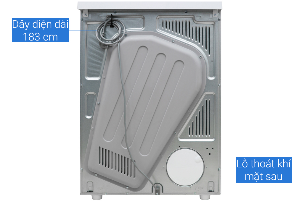 Máy sấy thông hơi Electrolux 8 Kg EDV805JQWA màu trắng