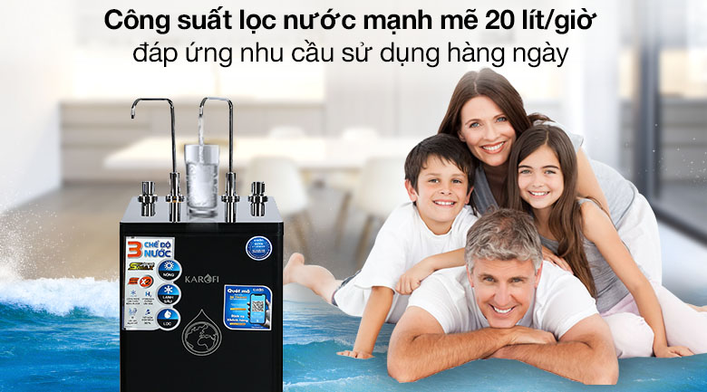 Máy lọc nước Karofi KAD-D66 11 lõi RO nóng nguội lạnh