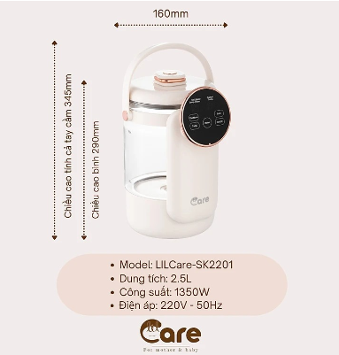 BÌNH THỦY ĐIỆN LILCARE-SK2201, 2,5L - LIÊN HỆ ĐỂ ĐƯỢC GIÁ TỐT