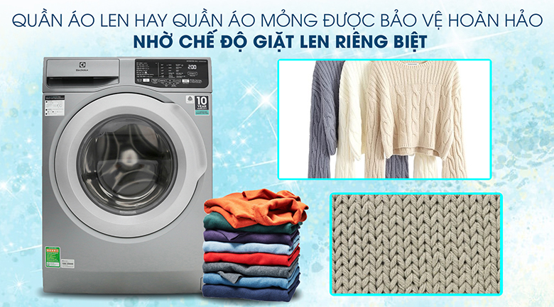 Máy giặt Electrolux EWF8025CQSA 8kg lập ngang màu xám Inverter