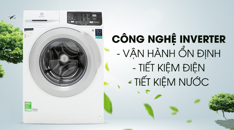 Máy giặt 8 Kg Electrolux EWF8025EQWA