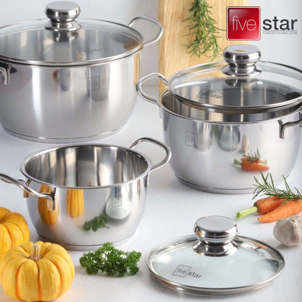 BỘ NỒI FIVESTAR FSB3028,3 VUNG INOX, 3 ĐÁY - LIÊN HỆ ĐỂ ĐƯỢC GIÁ TỐT