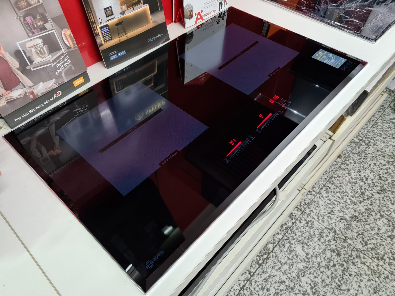 BẾP ĐIỆN TỪ ĐÔI SPELIER SPE IC 1088EG (71 x 41)