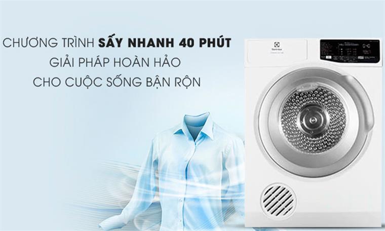 Máy sấy quần áo 8Kg Electrolux EDV805JQWA