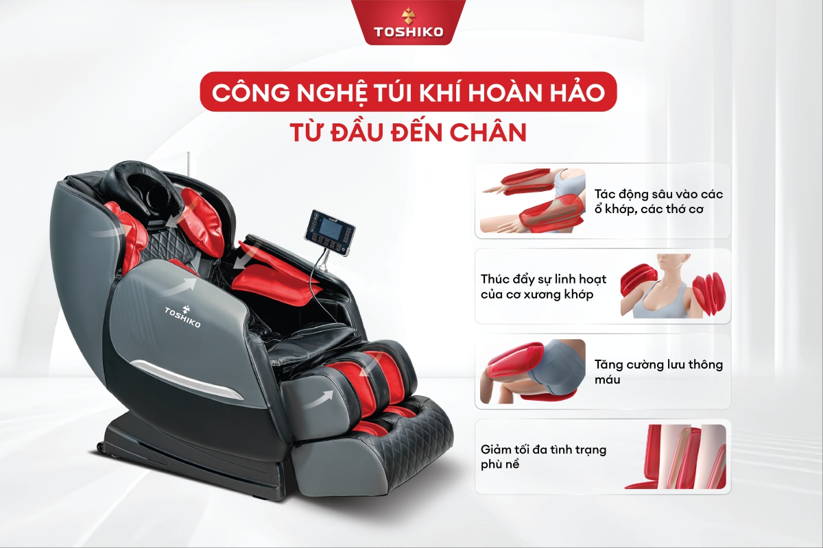 GHẾ MASSAGE TOSHIKO T9 (LIÊN HỆ ĐỂ ĐƯỢC GIÁ TỐT)