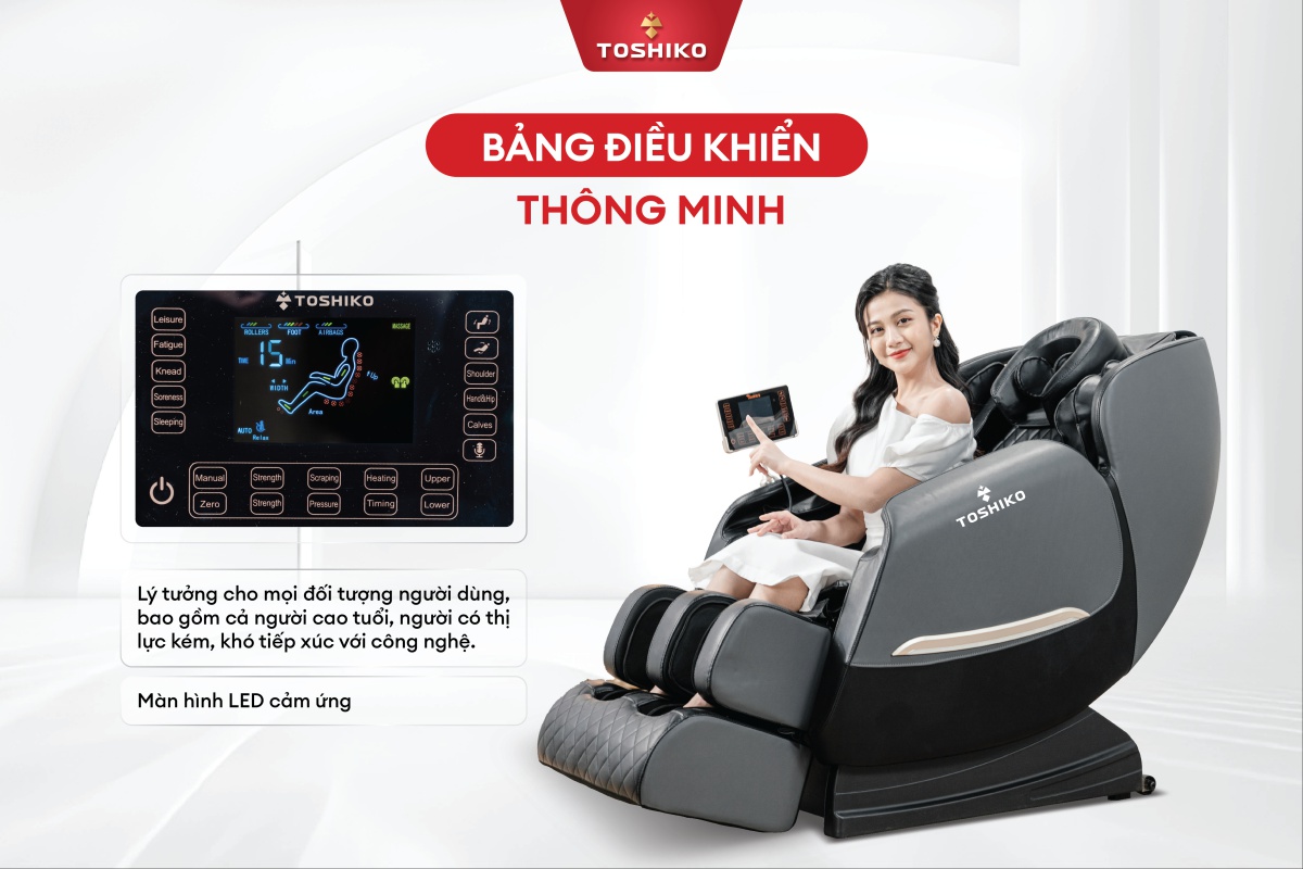 GHẾ MASSAGE TOSHIKO T9 (LIÊN HỆ ĐỂ ĐƯỢC GIÁ TỐT)