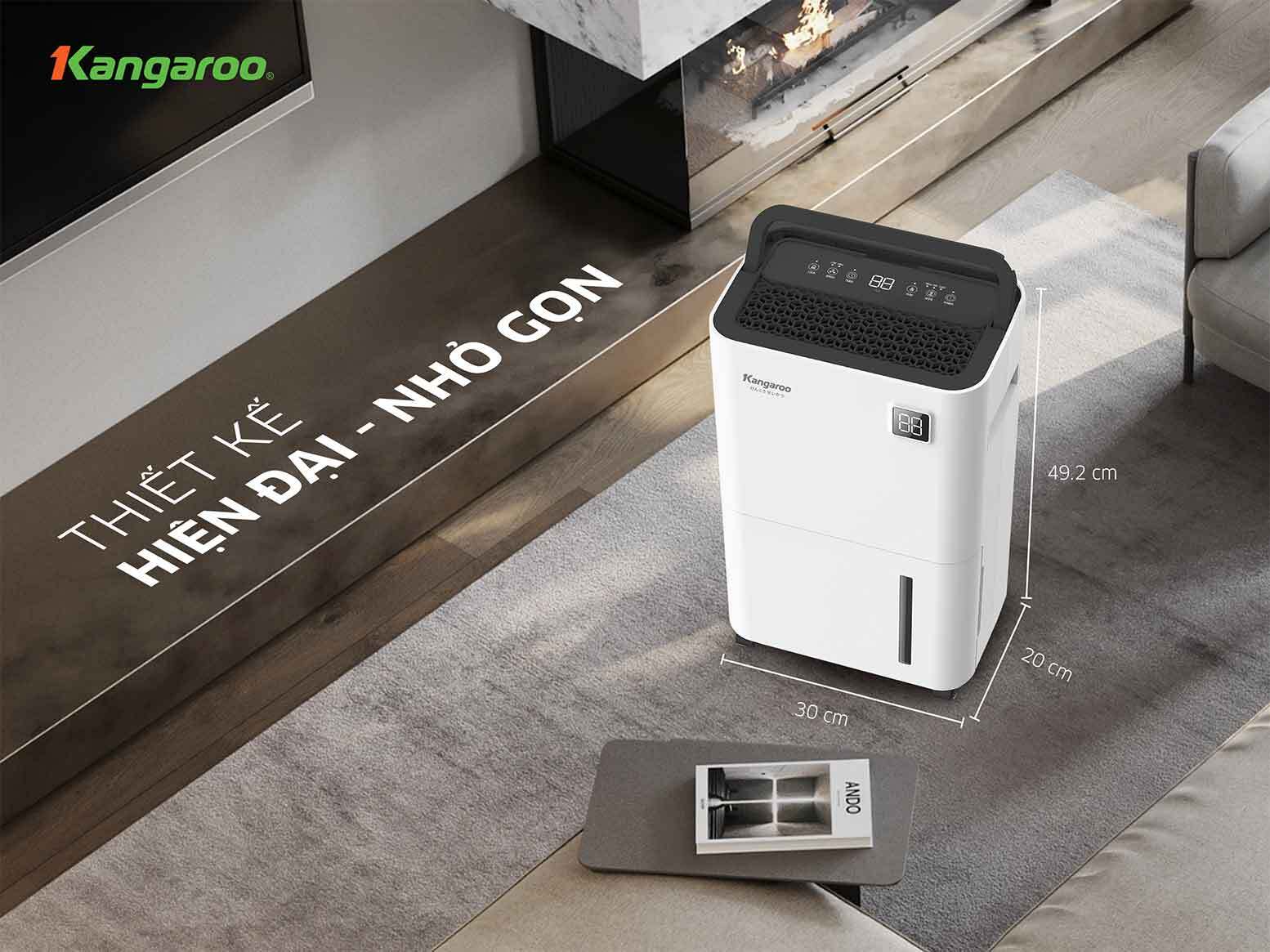 Máy hút ẩm điện tử Kangaroo KGDH16, 16L