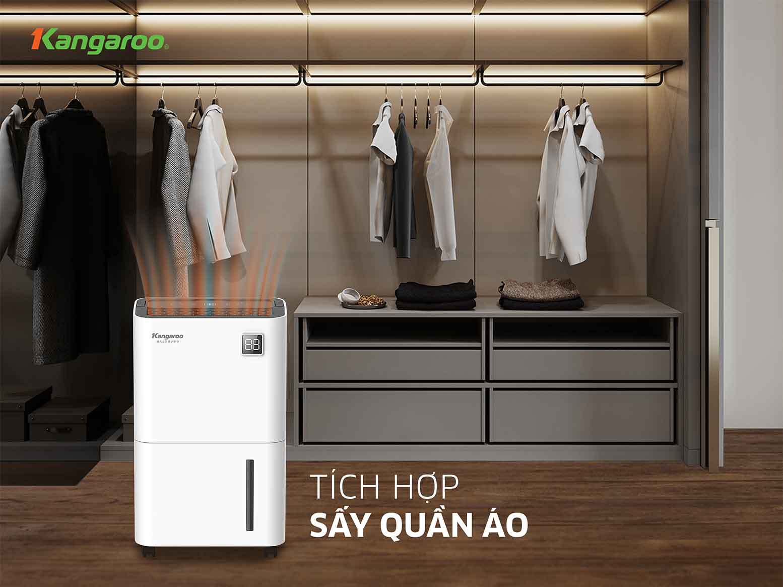 Máy hút ẩm điện tử Kangaroo KGDH16, 16L