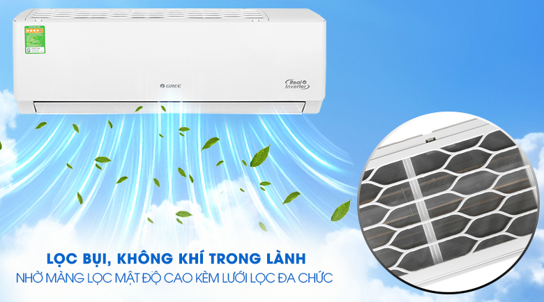 Điều hoà Gree GWC09PB 9000BTU 1chiều interver
