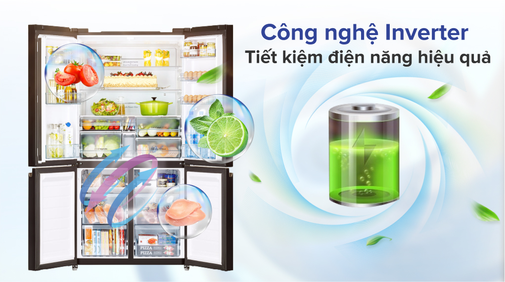 Tủ lạnh Hitachi Inverter 569 lít R-WB640PGV1 GMG