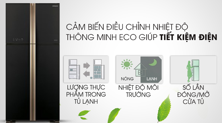 Tủ lạnh Hitachi Inverter 509 lít R-FW650PGV8 GBK