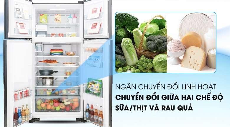 Tủ lạnh Hitachi Inverter 509 lít R-FW650PGV8 GBK
