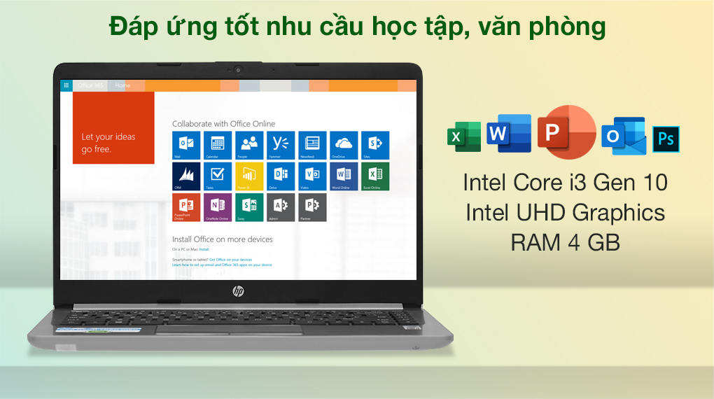 Máy tính xách tay HP 240G8 CORE I3