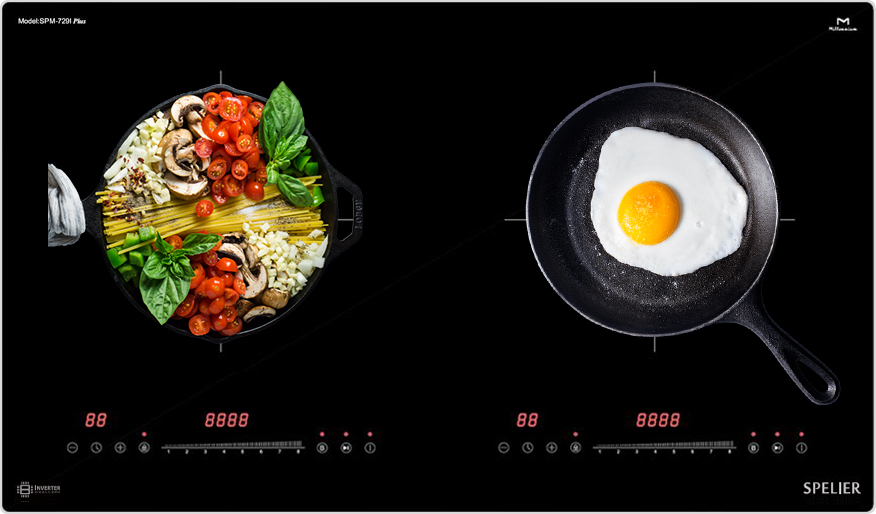 BẾP ĐIỆN TỪ ĐÔI SPELIER SPM-729K PLUS