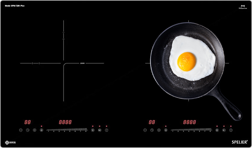 BẾP ĐIỆN TỪ ĐÔI SPELIER SPM-729K PLUS