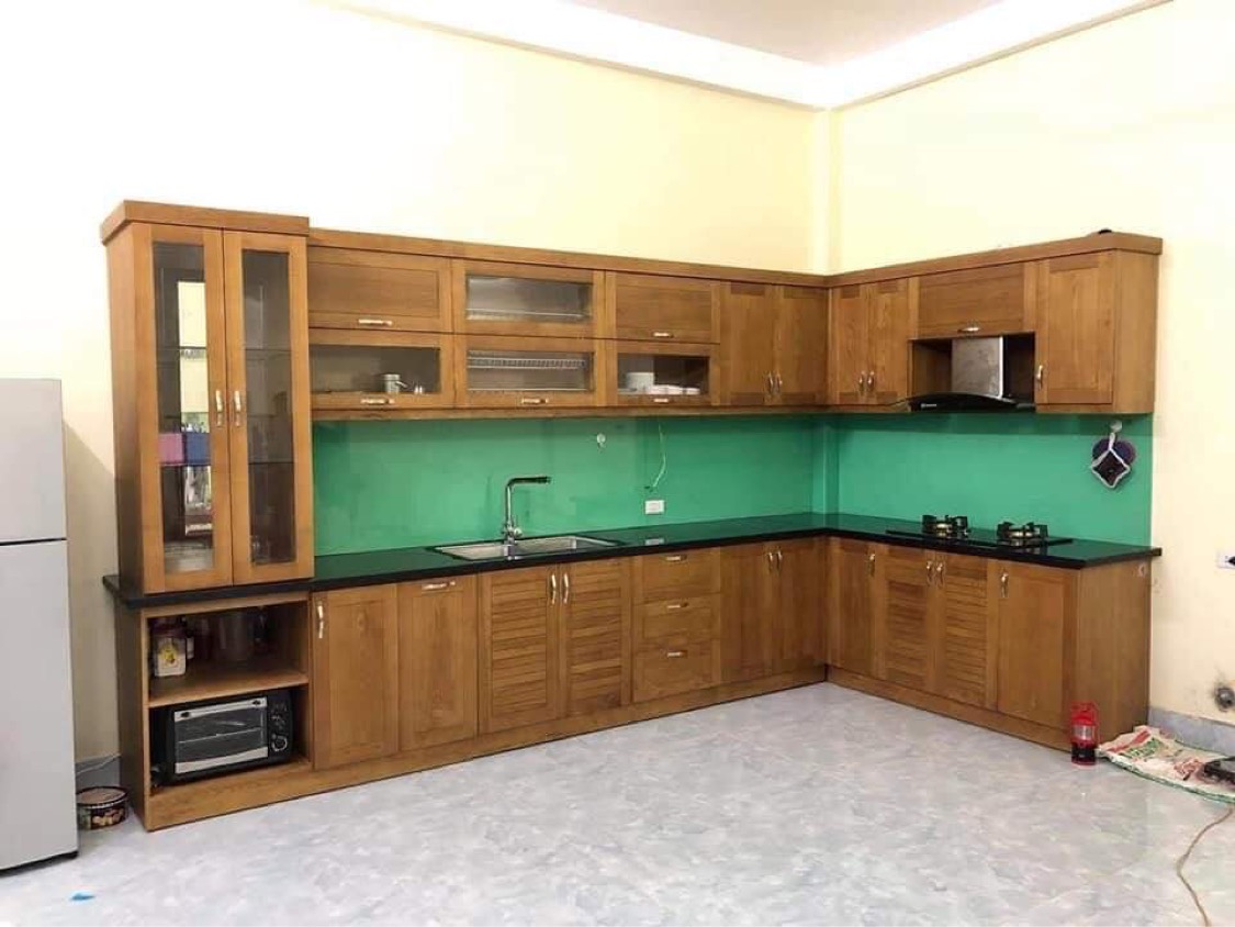 Tủ Bếp Gỗ Sồi Nga SD-02