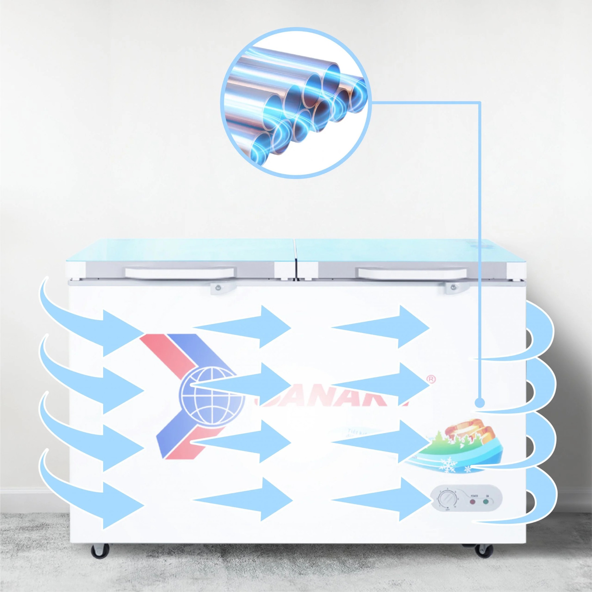 Tủ đông Sanaky VH-2899W2KD, 280 lít, 2 chế độ - Liên hệ để được giá tốt