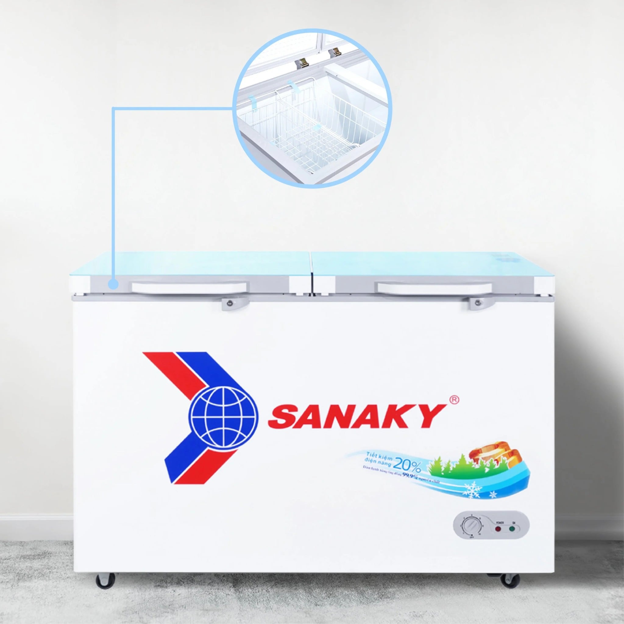 Tủ đông Sanaky VH-2899W2KD, 280 lít, 2 chế độ - Liên hệ để được giá tốt